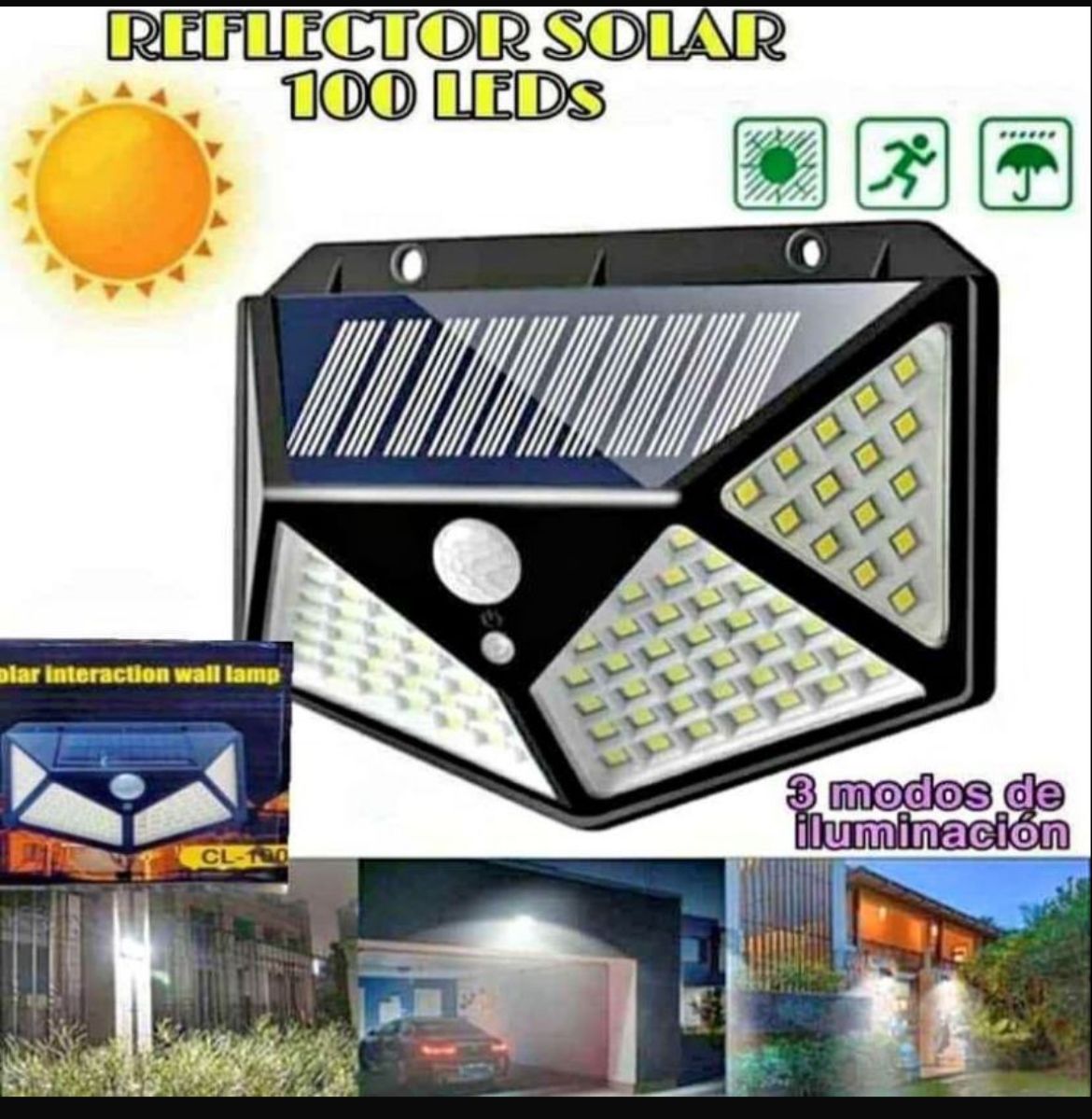 Aplique solar 15 w